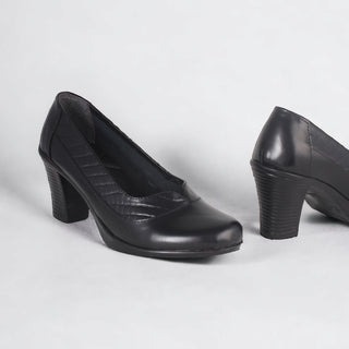 Comfortable high heels shoes/ genuine leather 100 % -8425