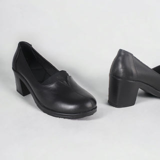 Comfortable high heels shoes/ genuine leather 100 % -8429
