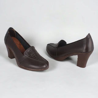 Comfortable high heels shoes/ genuine leather 100 % -8446