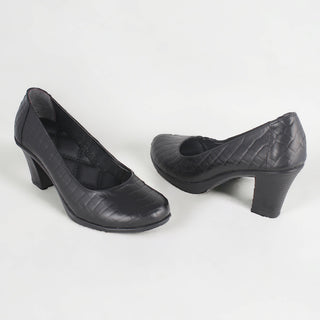 Comfortable high heels shoes/ genuine leather 100 % -8434