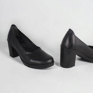 Comfortable high heels shoes/ genuine leather 100 % -8438