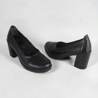 Comfortable high heels shoes/ genuine leather 100 % -8438