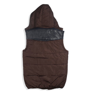 Men Warm winter vest with hoodie -8690