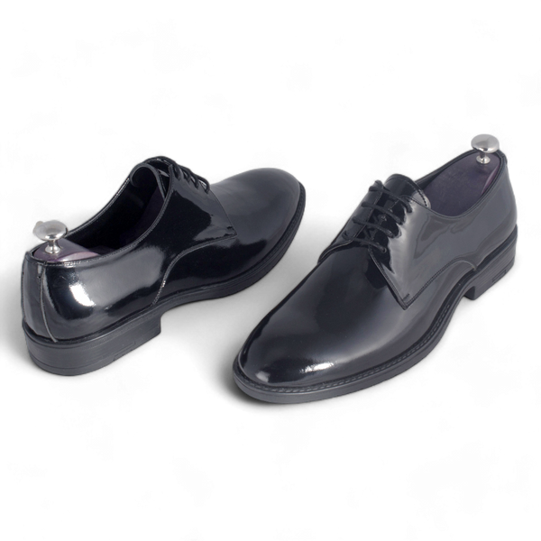 احذية  رسمية جلد طبيعي 100 %، صناعة يدوية – لون اسود -6186