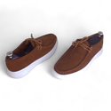 Medical casual shoe / 100% nubuck genuine leather / brown color -8753