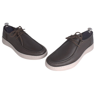 Medical casual shoe / 100% nubuck genuine leather / brown color -8754