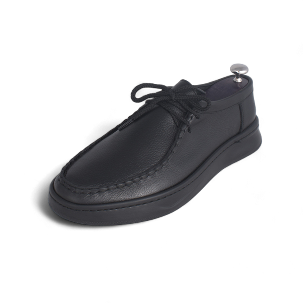 Medical casual shoe / 100% nubuck genuine leather / black color  -8748
