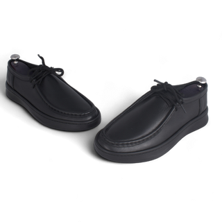 Medical casual shoe / 100% nubuck genuine leather / black color -8751
