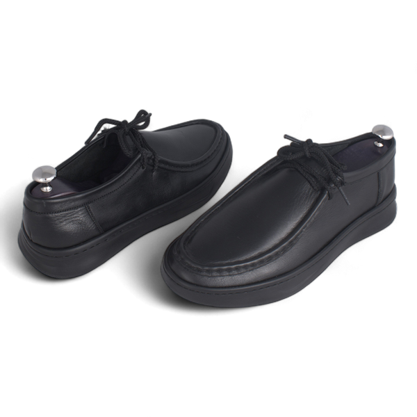 Medical casual shoe / 100% nubuck genuine leather / black color -8751