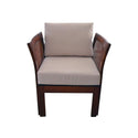 teak wood exterior setting upholstered with exterior fabric -1330
