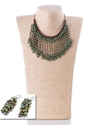 NECKLACE AND EARRINGS SET -1855
