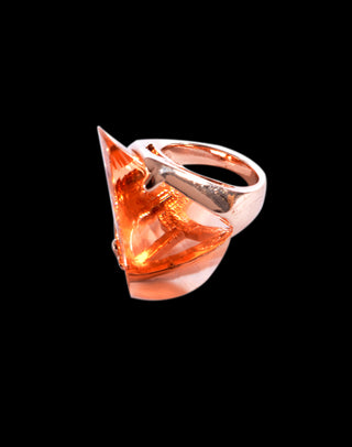 Golden rose colored ring  -46