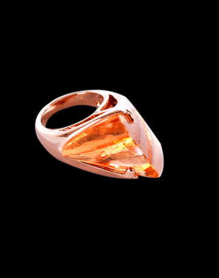 Golden rose colored ring  -46