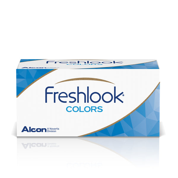 فريش لوك كولورز - لون أزرق - عدسات للأستخدام الشهري / مع محلول مطهر مجاني سعة 120 مل -6464