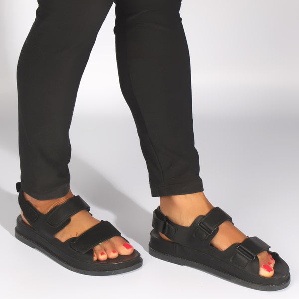comfortable women sandal/ black / made in turkey