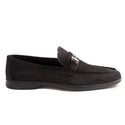 casual topsider shoes / black / made in Turkey -7782