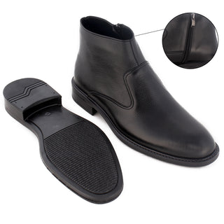 Winter shoes / 100% genuine leather -black -7891