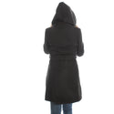 Long coat with removable hoodie/ gray -5899