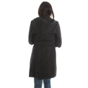 Long coat with removable hoodie/ gray -5899
