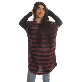 Women Autumn Winter Long Sleeve Tunic Blouse – Free Size -5849