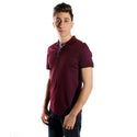 Men's polo t shirt styles- burgundy  / made in Turkey -3368