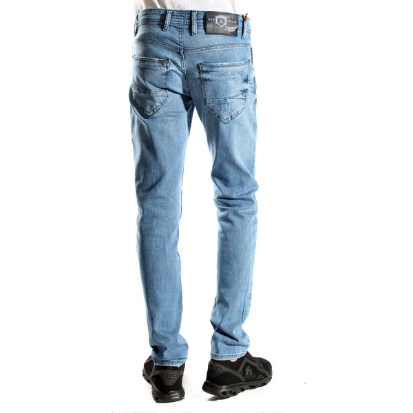 بنطلون جينز رجالي / لون ازرق/ صناعة تركية/ قطن 100 % -3376
