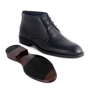 Winter shoes / 100% genuine leather -black -7938