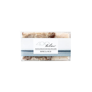 Dead Sea Mineral Scrub Soap with Loofah (Rose & Oud) -404