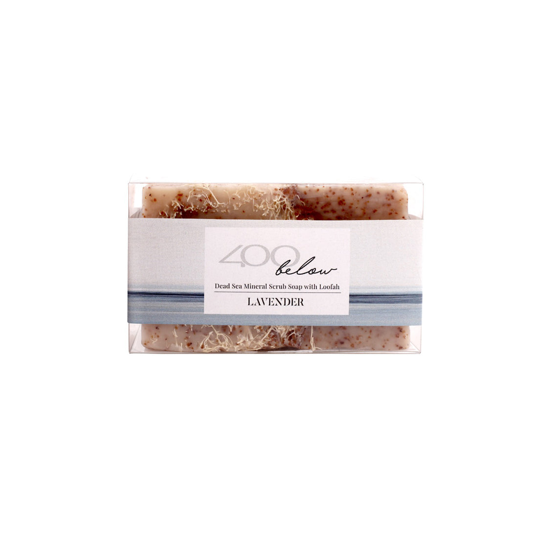 Dead Sea Mineral Scrub Soap with Loofah (Lavender) -402 Dead Sea Mineral Scrub Soap with Loofah (Lavender) -402