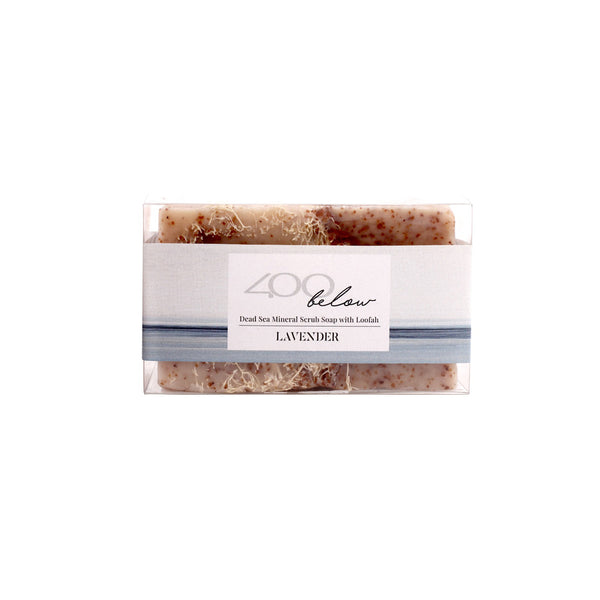 Dead Sea Mineral Scrub Soap with Loofah (Lavender) -402