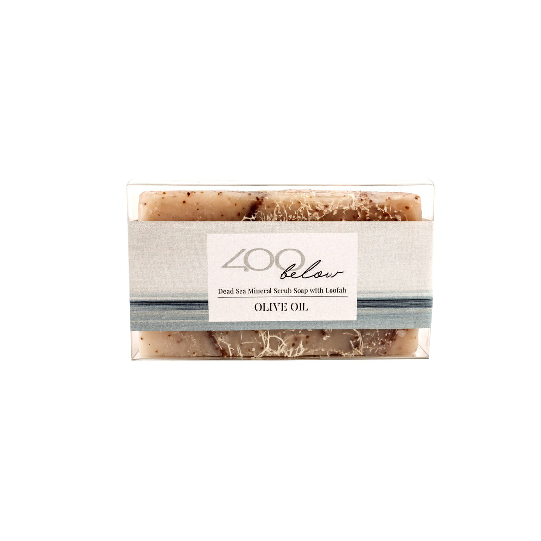 Dead Sea Mineral Scrub Soap with Loofah (Olive Oil) -405 Dead Sea Mineral Scrub Soap with Loofah (Olive Oil) -405
