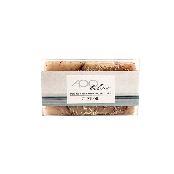 Dead Sea Mineral Scrub Soap with Loofah (Olive Oil) -405