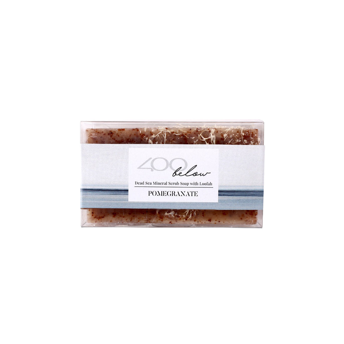 Dead Sea Mineral Scrub Soap with Loofah (Pomegranate) -401 Dead Sea Mineral Scrub Soap with Loofah (Pomegranate) -401