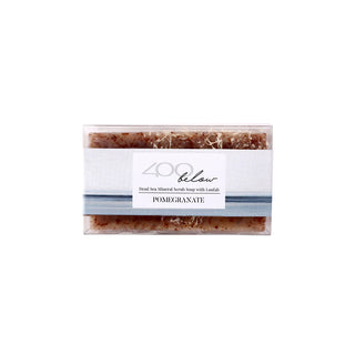 Dead Sea Mineral Scrub Soap with Loofah (Pomegranate) -401