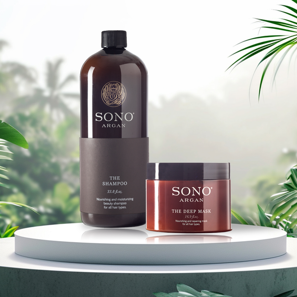 Sono Argan The Shampoo 1000ML & The Deep Mask 250ML -8001