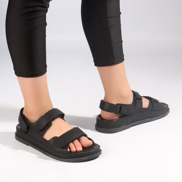 comfortable women sandal/ black / made in turkey