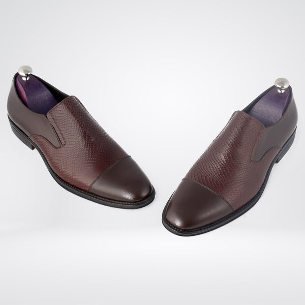 Formal shoes / 100% genuine leather -Brown -8160