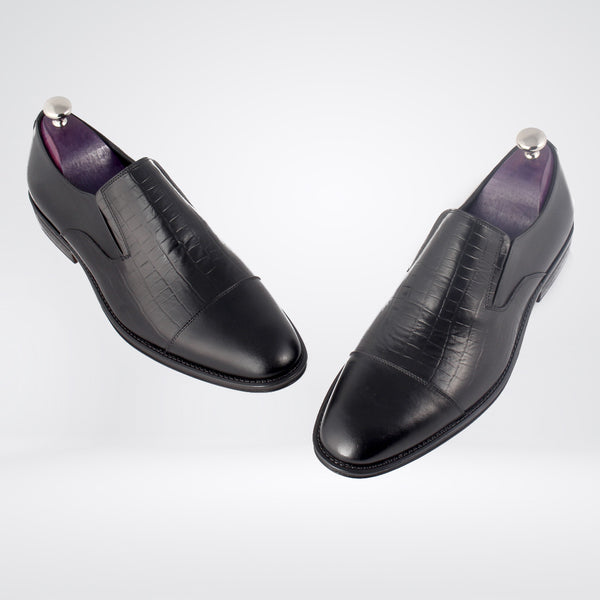 Formal shoes / 100% genuine leather -black -8157
