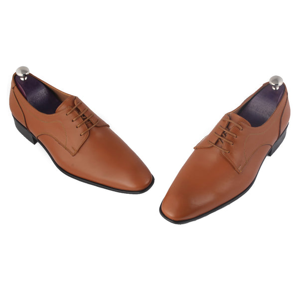 Formal shoes / 100% genuine leather -Honey -8177