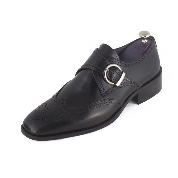 Formal shoes / 100% genuine leather -black -8274