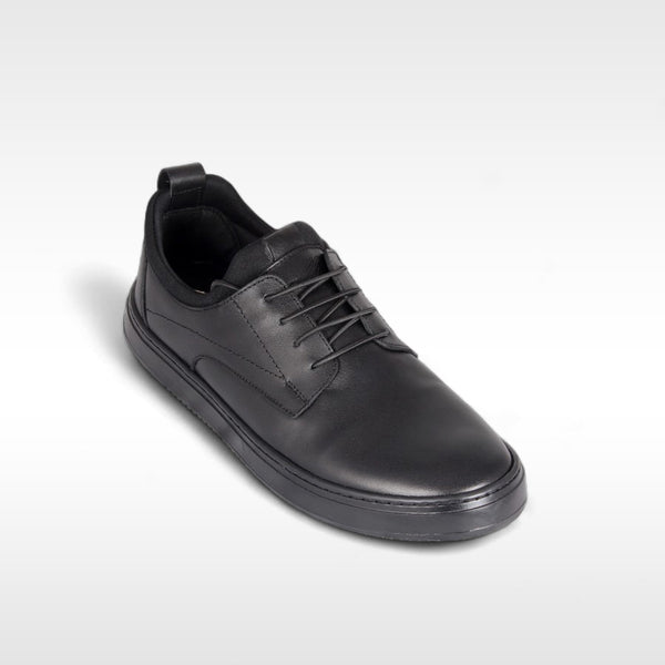 casual shoes 100 % genuine leather / black -8835