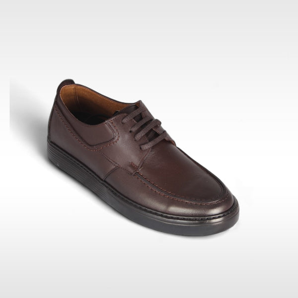 Comfortable shoes 100% genuine leather / brown -8848