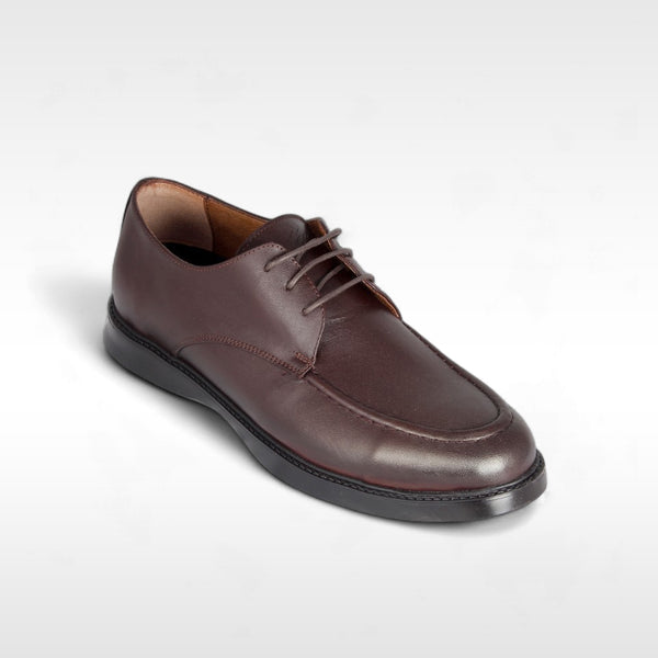 Comfortable shoes 100% genuine leather / brown -8849