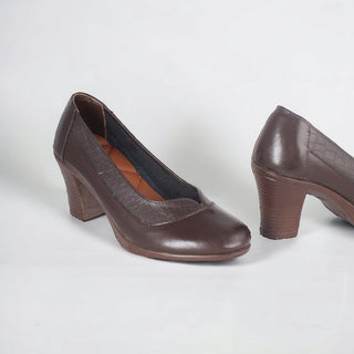 Comfortable high heels shoes/ genuine leather 100 % -8440