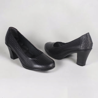 Comfortable high heels shoes/ genuine leather 100 % -8424