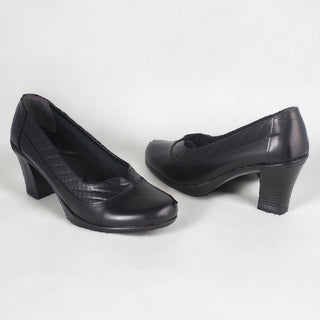 Comfortable high heels shoes/ genuine leather 100 % -8425