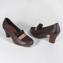 Comfortable high heels shoes/ genuine leather 100 % -8443
