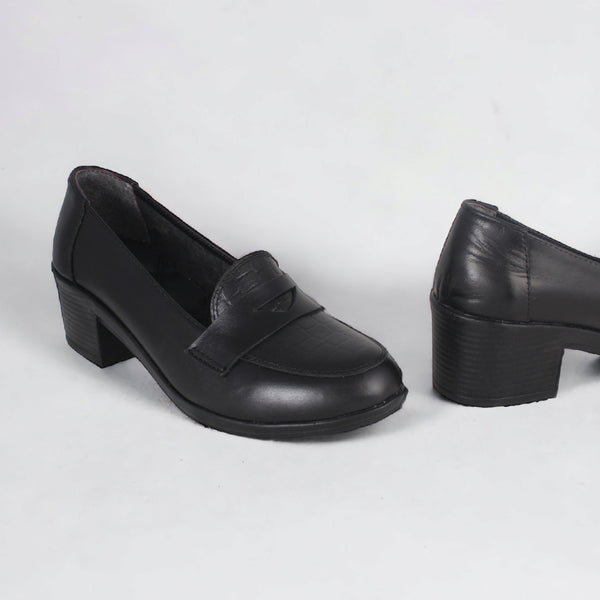 Women’s Low Heels Mid Square (100 %genuine leather) -8427