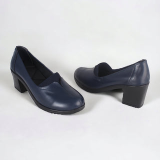 Comfortable high heels shoes/ genuine leather 100 % -8457