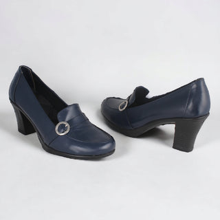 Comfortable high heels shoes/ genuine leather 100 % -8458